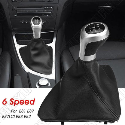 ya 28 10.13 zhengce baidi 6Speed Shifter Lever Boot Cover for BMW 1 Series E81 E82 E87 E88 Left-ha