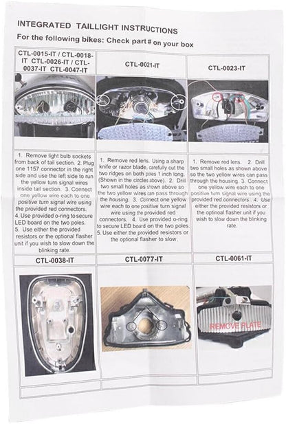 ya 5 8.24 baidi Smoke LED Rear Tail Light Brake Turn Signals Fit for BMW F650CS 2001 2002 2003 2004
