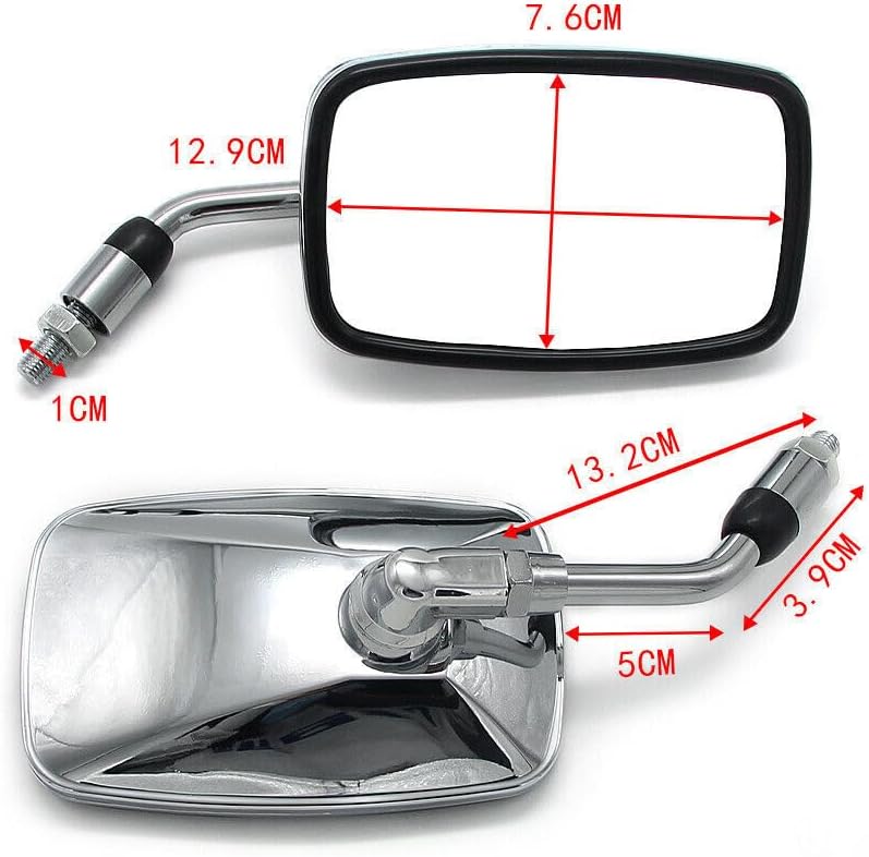 ya 13 9.15 baidi Motorcycle Rear View Mirror for Honda NV400 Shadow 1992-1997 NV600 Shadow 93-94