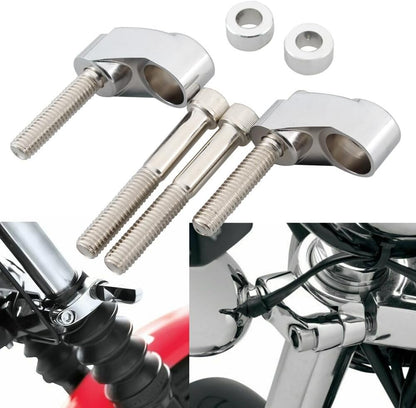 ya 2 8.15 39-49mm Front Turn Signal Bracket Relocation Kit for Harley Softail Dyna XL 883
