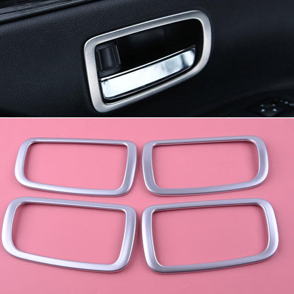 ya 4 8.8.2 Fits for Mitsubishi for Outlander 2013-18 Chrome Interior Door Handle Bowl Cover Trim 