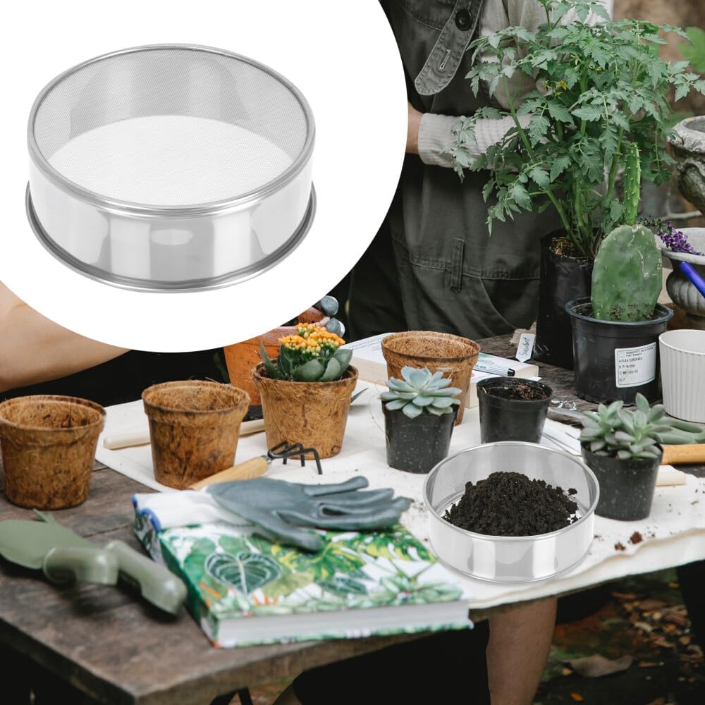 ya 14 9.20 baidi 1PC Sand Strainer Toy Stainless Steel Sieve Wire Mesh Multifunctional Manual-1
