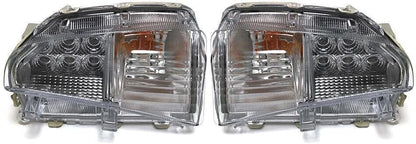 ya 4 8.10 Pair LED Front Fog Lamp Indicator Fit for Toyota Prius 2012 2013 2014 2015 ABS