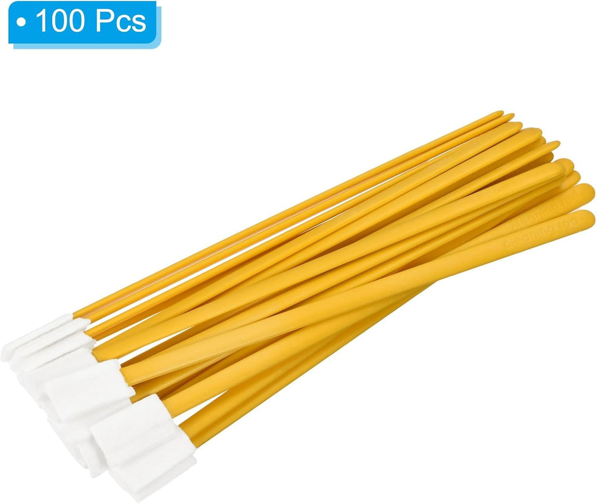 ya 26 10.21 baidi Disposable Crevice Cleaning Brushes, 100Pcs Toilet Corner Cleaning Tool Yellow-2