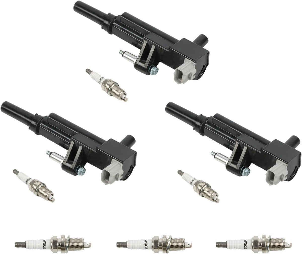 ya 9 10.24 3X Ignition Coils+Spark Plugs for Jeep for Dodge Dakota for Ram 2009-2013 3.7L V6 UF640