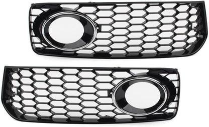 ya 2 8.15 Honeycomb front bumper fog light grille protective cover suitable for Audi A5 S5 B8 RS5 08-12