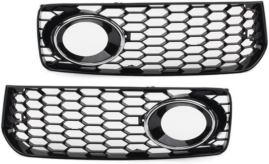 ya 2 8.15 Honeycomb front bumper fog light grille protective cover suitable for Audi A5 S5 B8 RS5 08-12