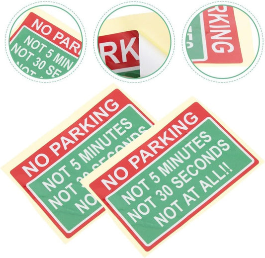ya 4 8.8.2 2 Pcs Safety Warning Products Automotive Stickers No Parking Signboard Decals