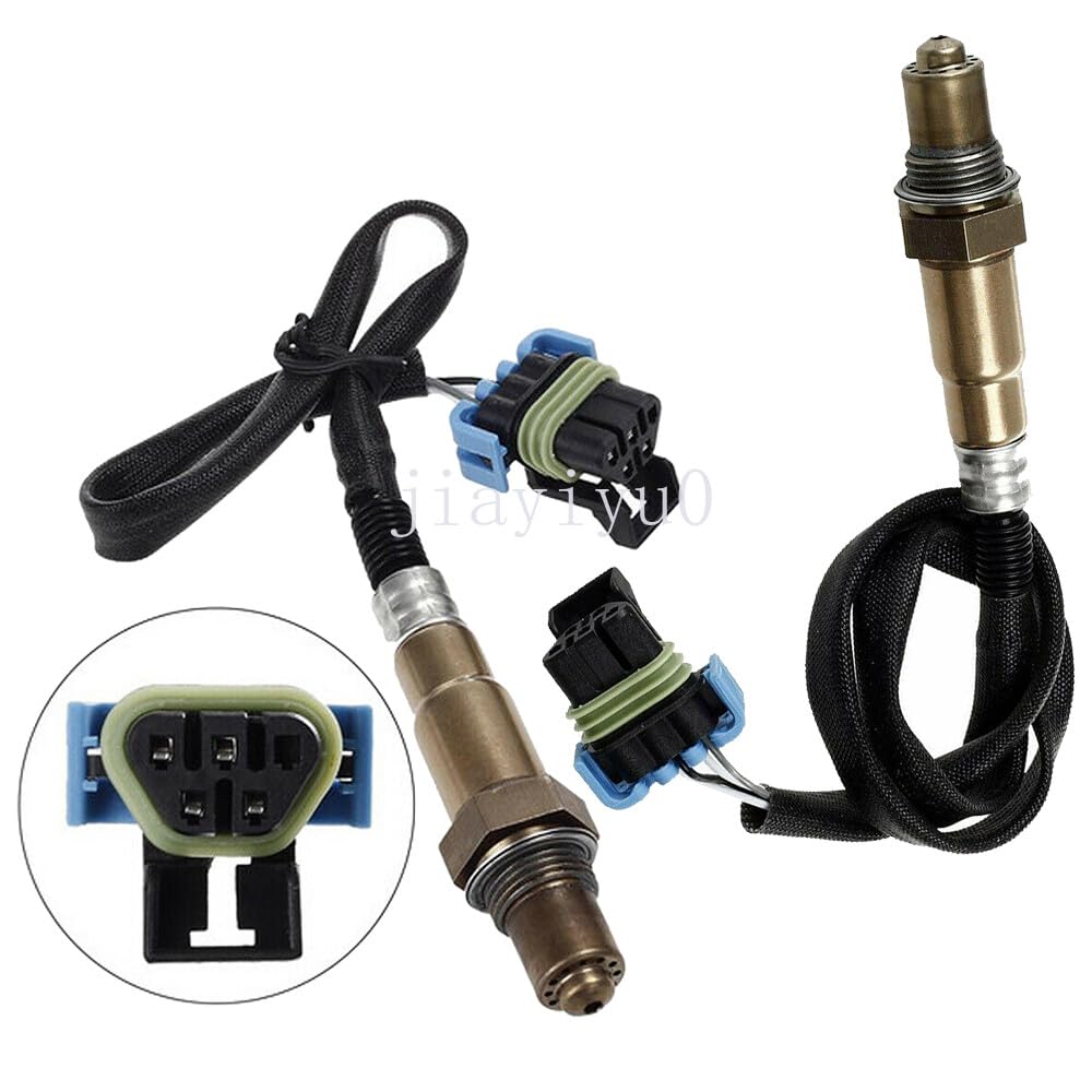 ya 4 8.8 4X Oxygen Sensor Front+Rear for 2004 for Cadillac SRX CTS 3.6L Rectangular Connector