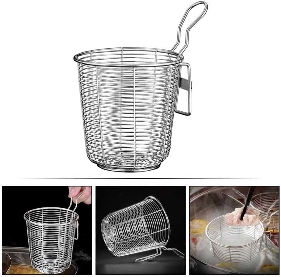 ya 14 9.20 baidi 2 PCS Stainless Steel Colander Hot Pot Utensils Kitchen Strainer with Handle-1