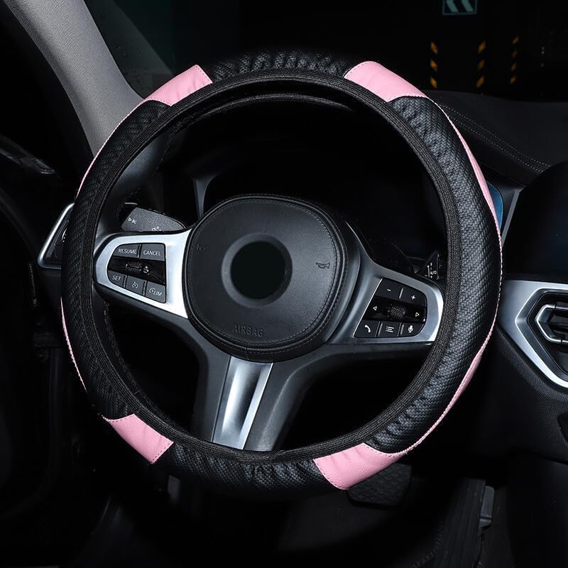ya 28 10.13 zhengce 15 inch 38cm Steering Wheel Covers Universal Carbon Fiber Stretch