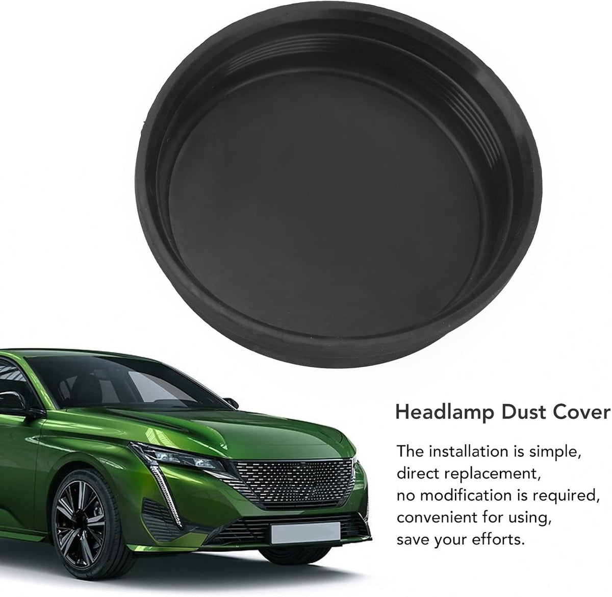 ya 4 8.10 Car Auto Headlight Dust Cover 1609015380 Headlamp Dust Cap For 301 307