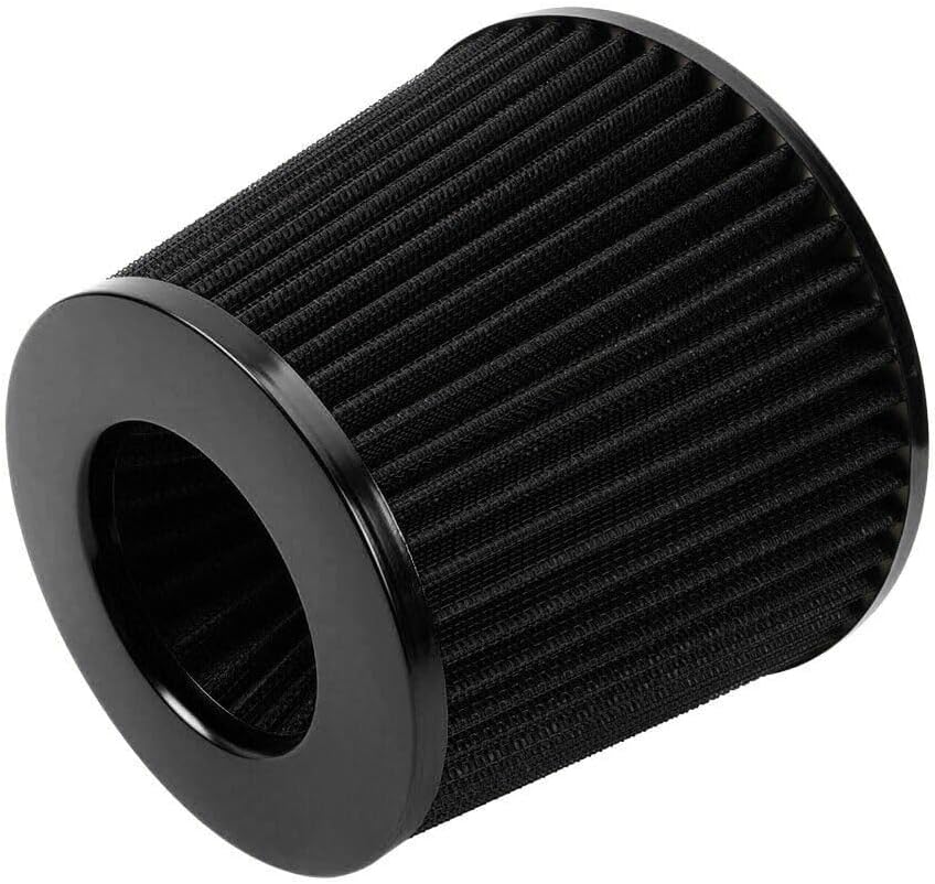 ya 13 9.15 baidi 3 76mm High Flow Inlet Cold Air Intake Cone Replacement Dry Air Filter Black
