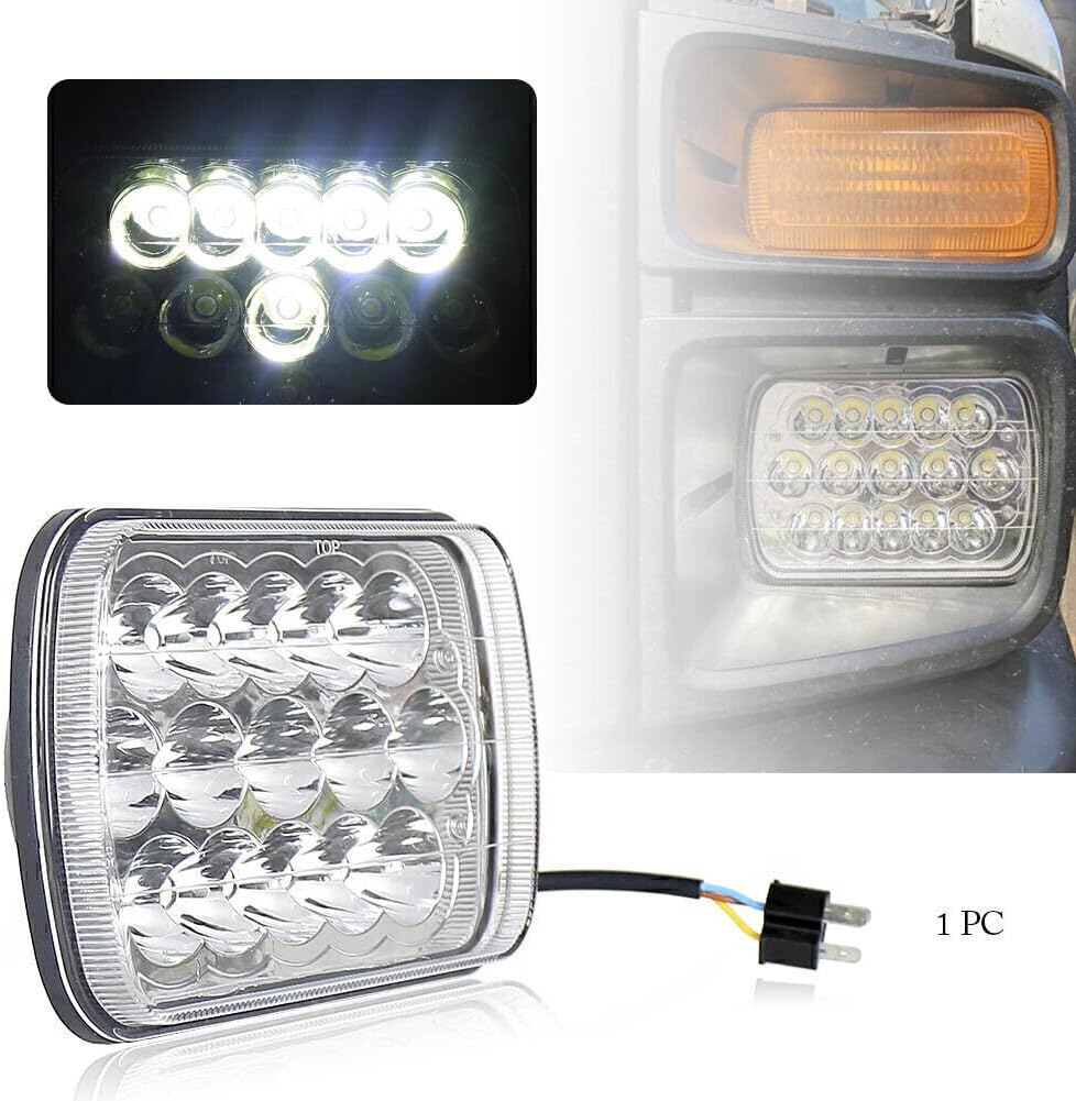 ya 4 8.10 LED Headlight Sealed Beam Headlamp For H6014 / H6052 / H6054 / 6054 Headlight