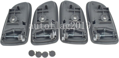 ya 4 8.24 baidi for 2003-2005 for Kia Rio Interior Door Handle Gray 4-Piece Set FL FR RL RR 82620FD000