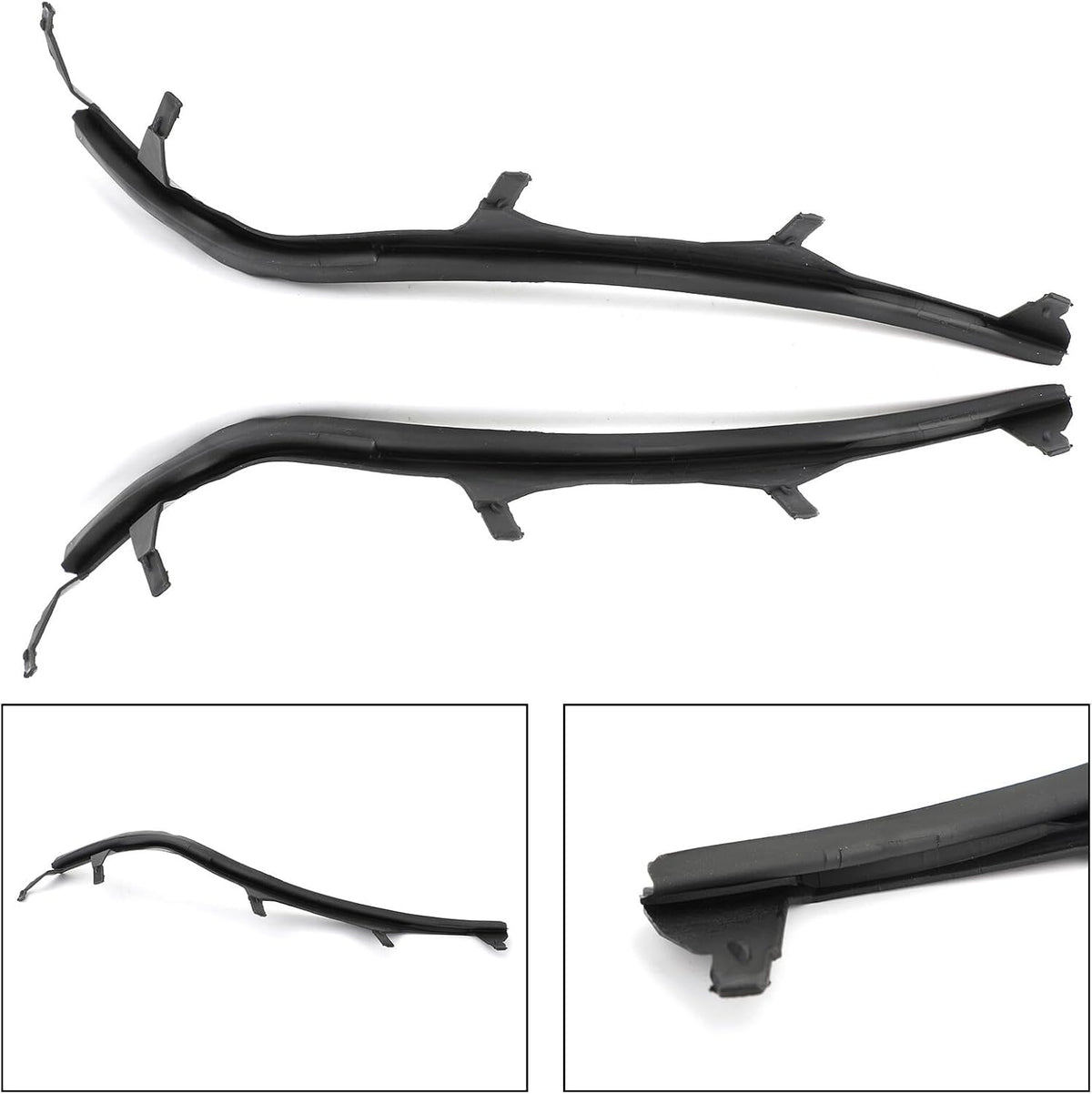 ya 10 9.16 zhengce Set of Left & Right Upper Headlight Cover Strips Pair Fit E46 325i 02-05 U1