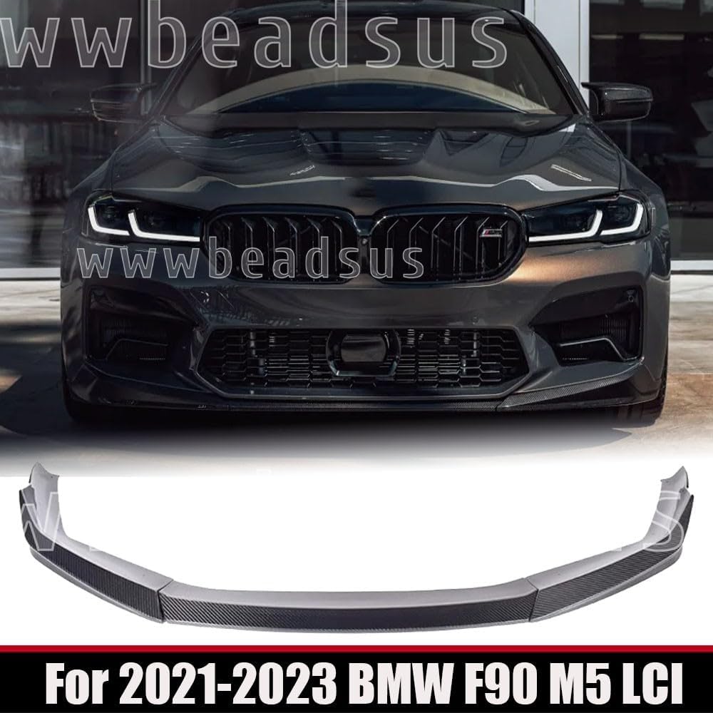ya 2 8.15 Performance Style Carbon Fiber Front Bumper Lip Kit For 2021-2023 for BMW F90 M5 LCI