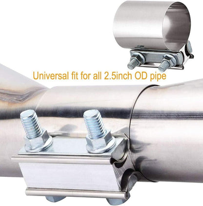 ya 11 9.14 baidi2.5 (2 1/2) Butt Fittings, Jacketed Stainless Steel, 2-Pack -