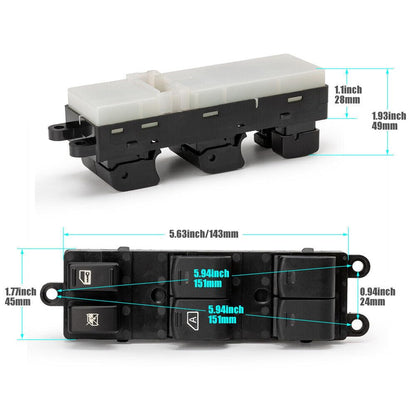 ya 4 8.8 25401-EA003 Power Window Master SwitchFront Left for Nissan Frontier Xterra 4.0L