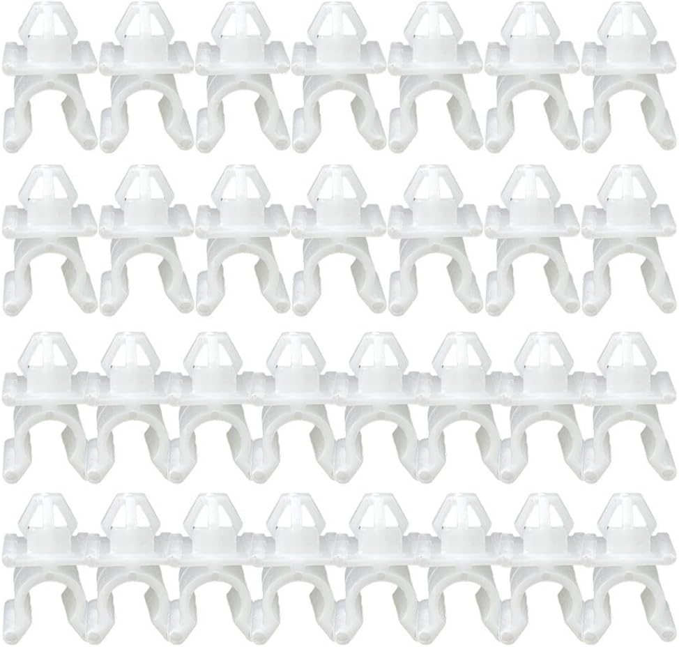ya 13 9.15 baidi 30pcs For for Nissan Hood Support Prop Rod Clip 65722-01E00 Nylon Replacement