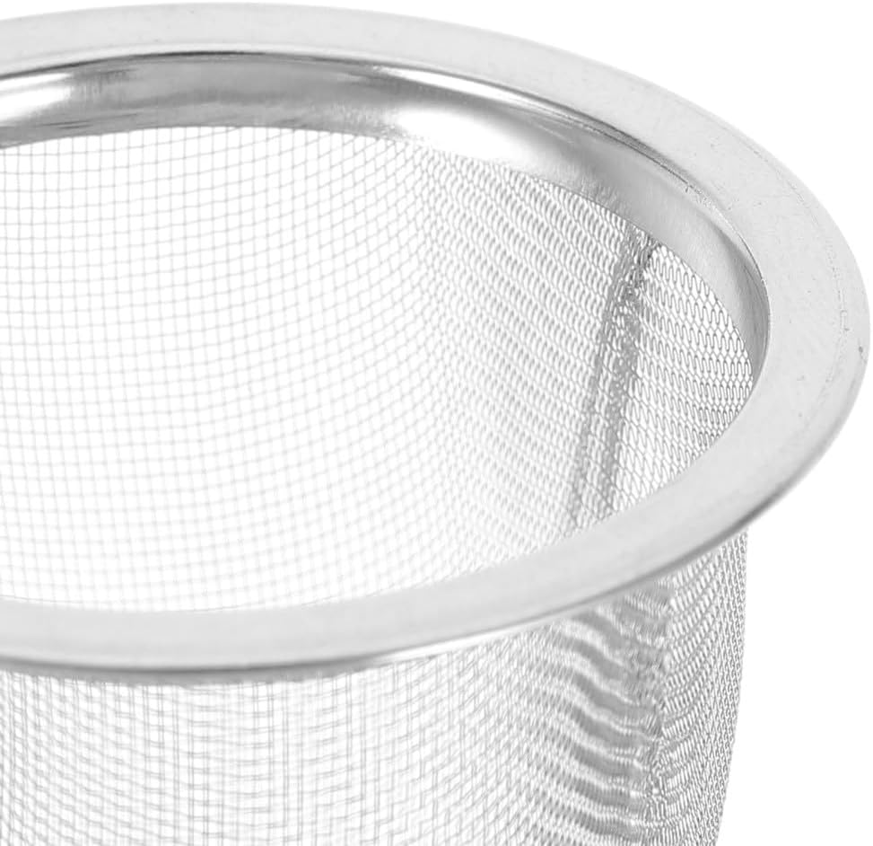 ya 14 9.20 baidi 8 Pcs Stainless Steel Tea Strainer Steeper for Loose Teapot Dad Metal Mesh-1