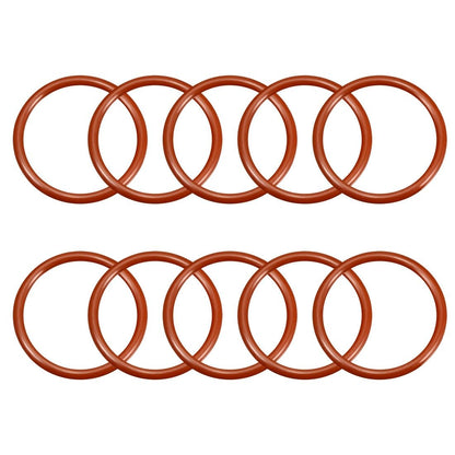 ya 13 9.15 baidi Silicone O-Ring 40mmx33mmx3.5mm VMQ Seal Rings Sealing Gasket Red 10Pc