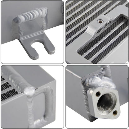 ya 12 10.8 baidi Upgrade Aluminum Oil Cooler Drop-in Fitment for 2009-2019 for Nissan R35 GT-R Silver