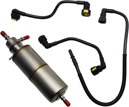 ya 4 8.14 4 Piece Fuel Filter and Fuel Line Hose Kit for Mercedes ML320 ML55 AMG ML430