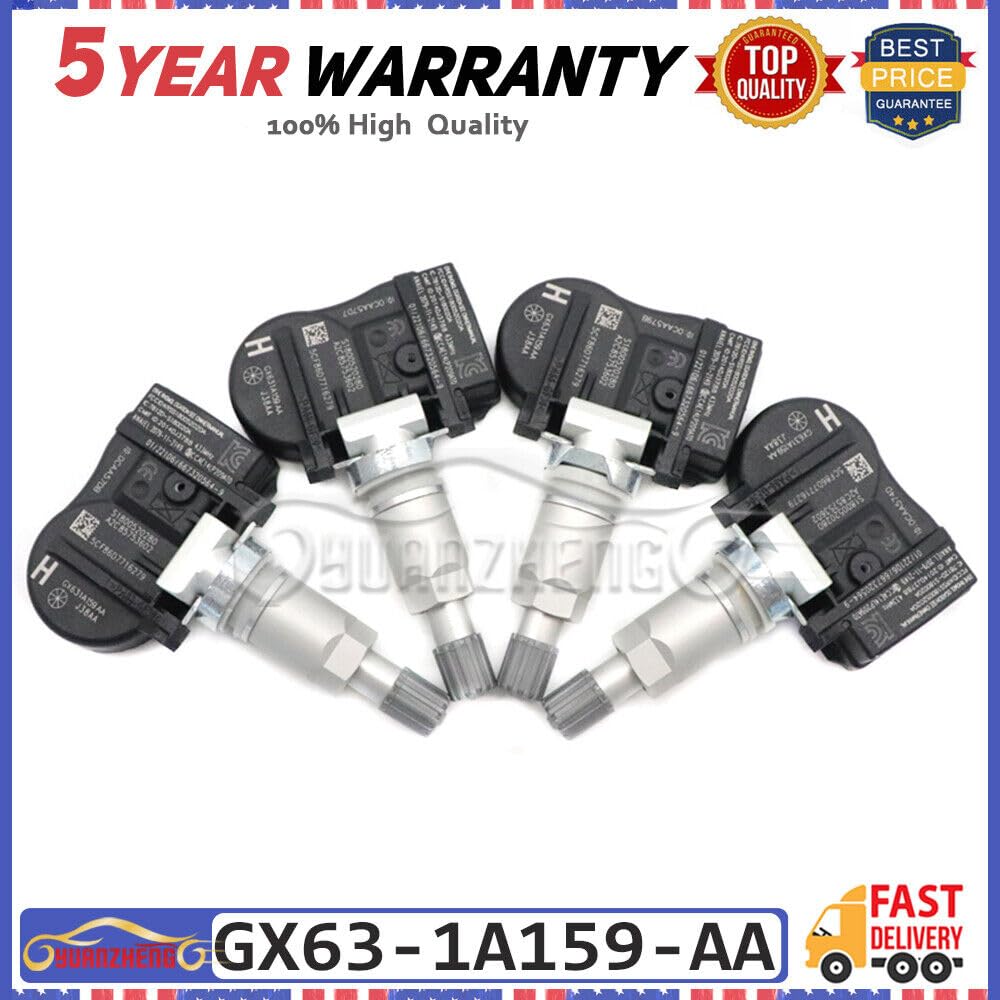 ya 4 8.8 4pcs TPMS GX63-1A159-AA LR070840 Tire Pressure Sensor for Range Rover 433MHz