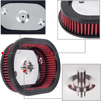 ya 13 9.15 baidi Air Filter Cleaner Element Replacement for Harley M8 Softail 18-23 Touring 17-23