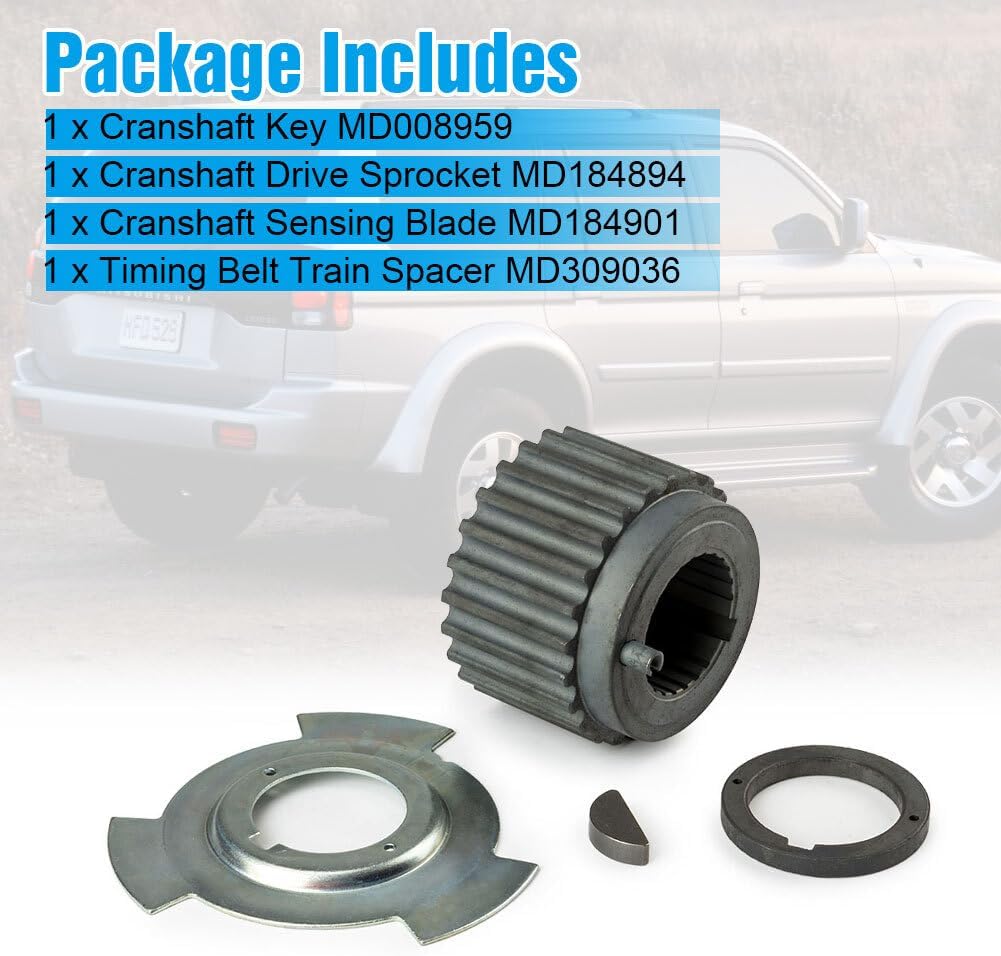 ya 12 10.8 baidi 1X Crank Crankshaft Gear Sensor Blade+ Spacer Kit for Mitsubishi Montero Eclipse