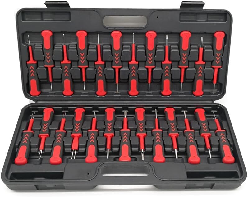 ya 6 8.24 baidi 25x Car and Motorcycle Crimp Terminals Cable Wiring Connector Pin Puller Removal Tool