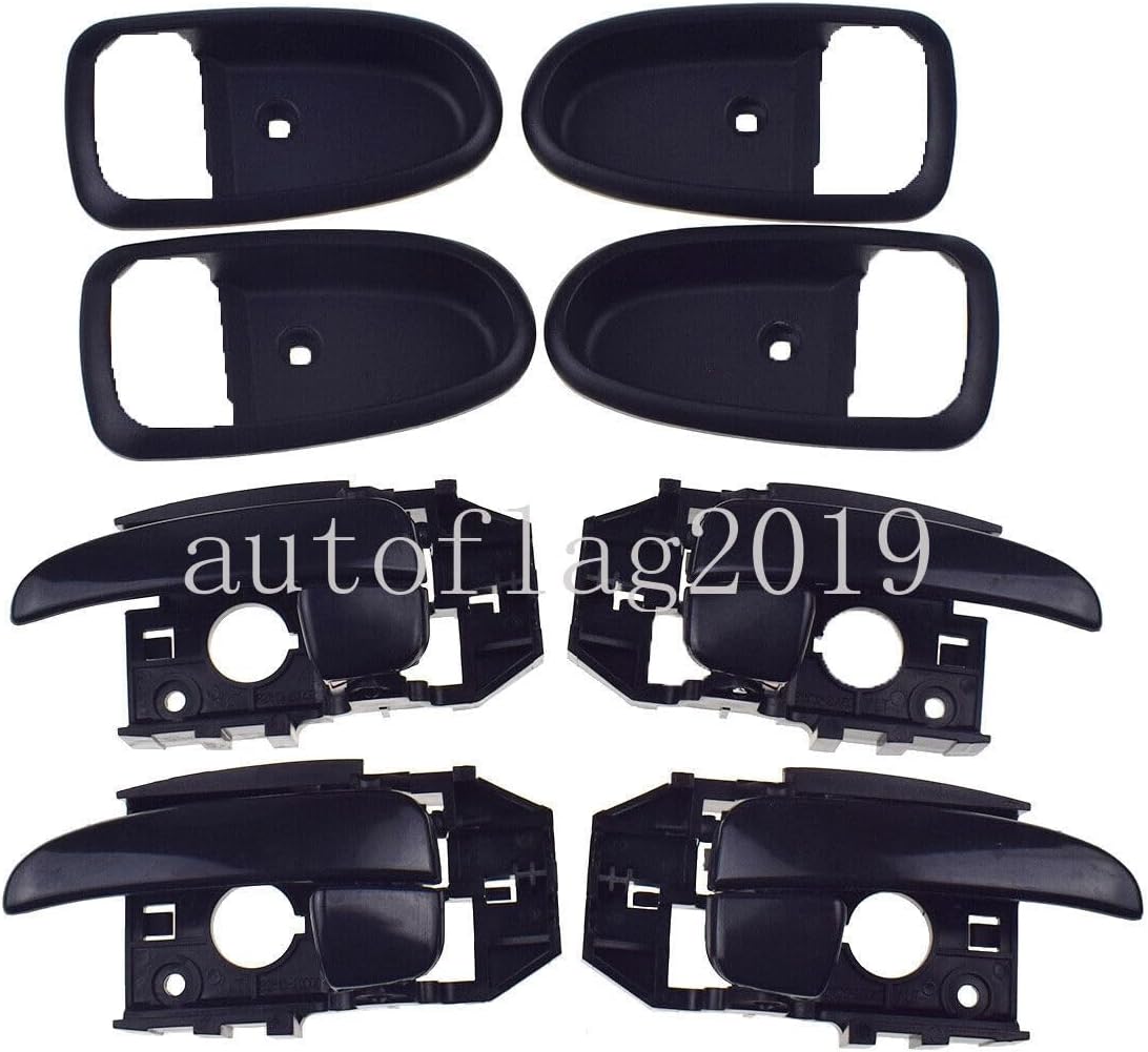 ya 4 8.24 baidi for Hyundai for Elantra 2001-2006 Interior Door Handle and Fender Trim Black 4-Piece Set 