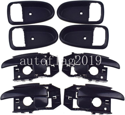 ya 4 8.24 baidi for Hyundai for Elantra 2001-2006 Interior Door Handle and Fender Trim Black 4-Piece Set 