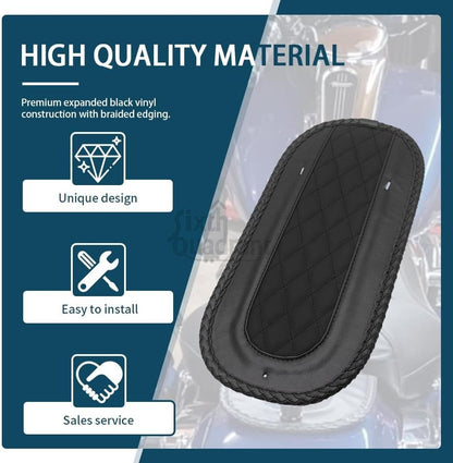 ya 5 8.24 baidi Black Rear Fender Bib Solo for Seat Pad Cushion for Harley Electra Glide Road King