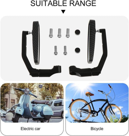 ya 2 8.15 2 Pcs Universal Aluminum Motorcycle Handlebar Rear View Mirrors Side View Mirror