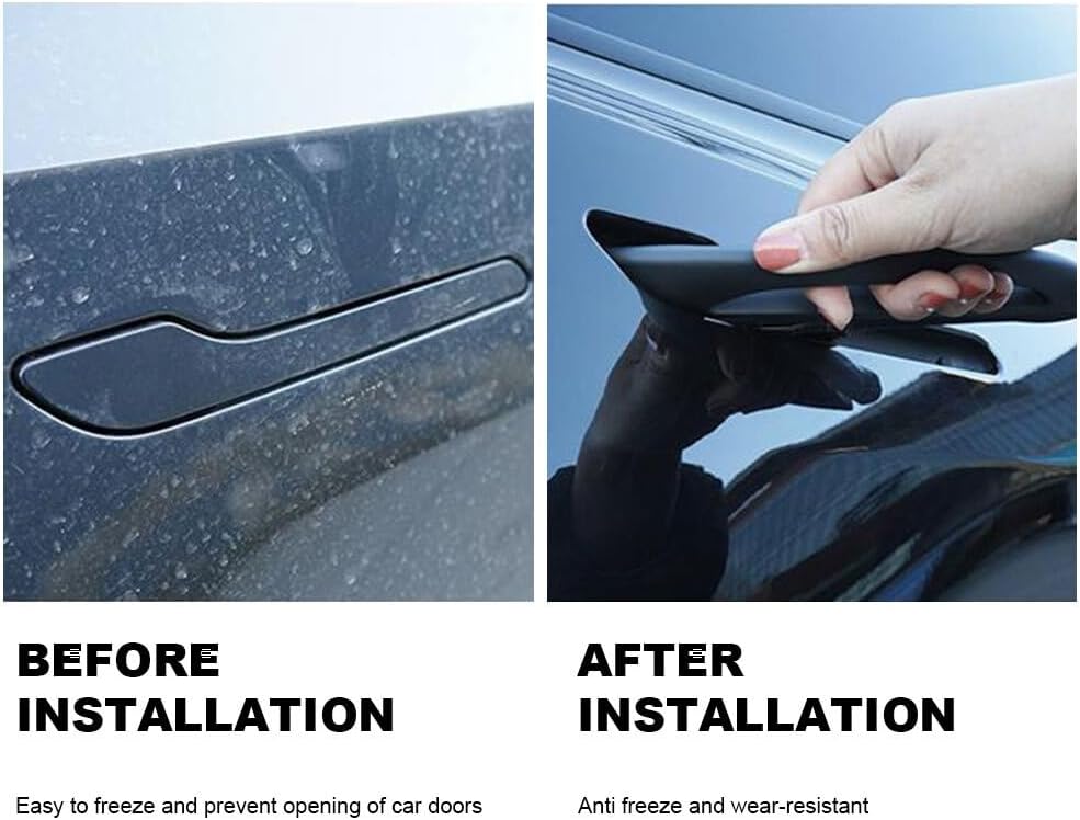 ya 10 9.16 baidi 4X for Tesla Model Y 3 Matt Black Anti ze Car External Door Handle Protector