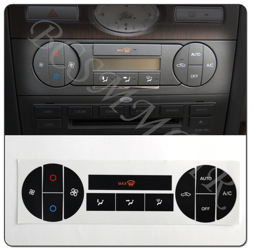 ya 6 8.24 baidi Fit for 2004-2008 for Ford Mondeo A/C Climate Control Button Repair Decals Sticker
