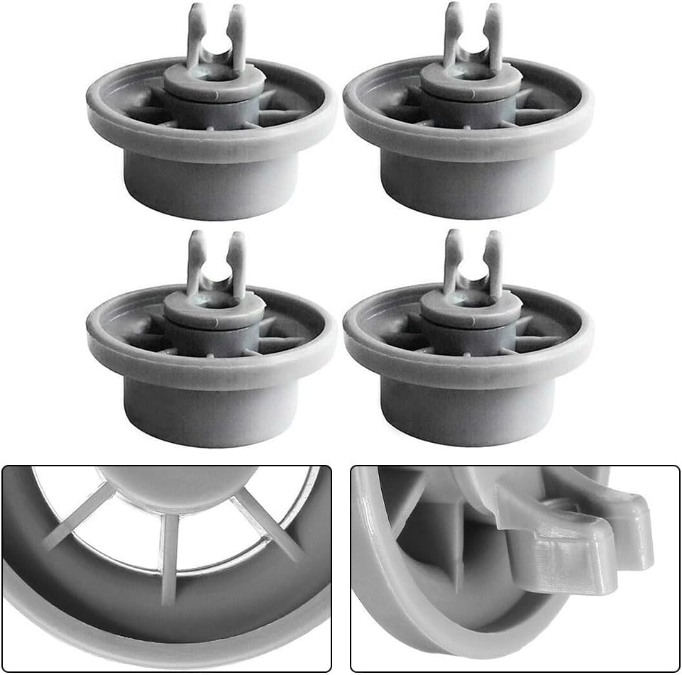 ya 14 9.20 baidi Easy to Assemble 4 Pack Gray Dishwasher Lower Dishrack Wheel 165314 Replacement-1