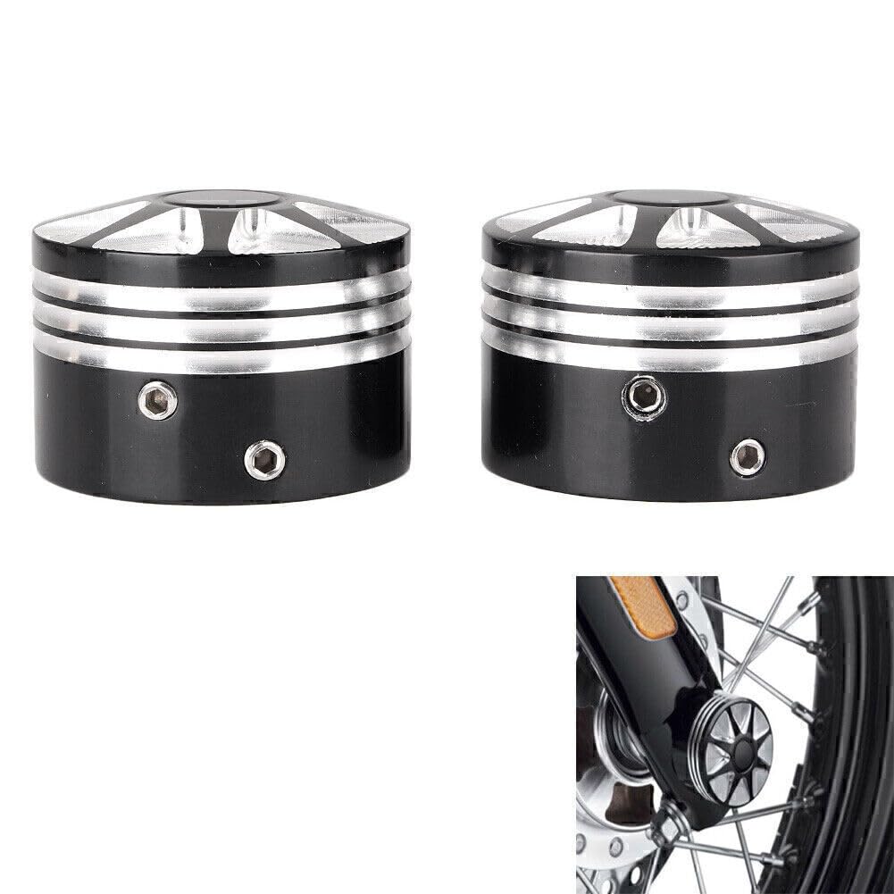 ya 9 10.24 for Harley VRSC XG XL Dyna Softail Touring 1 Pair Front Axle Nut Cover Bolt