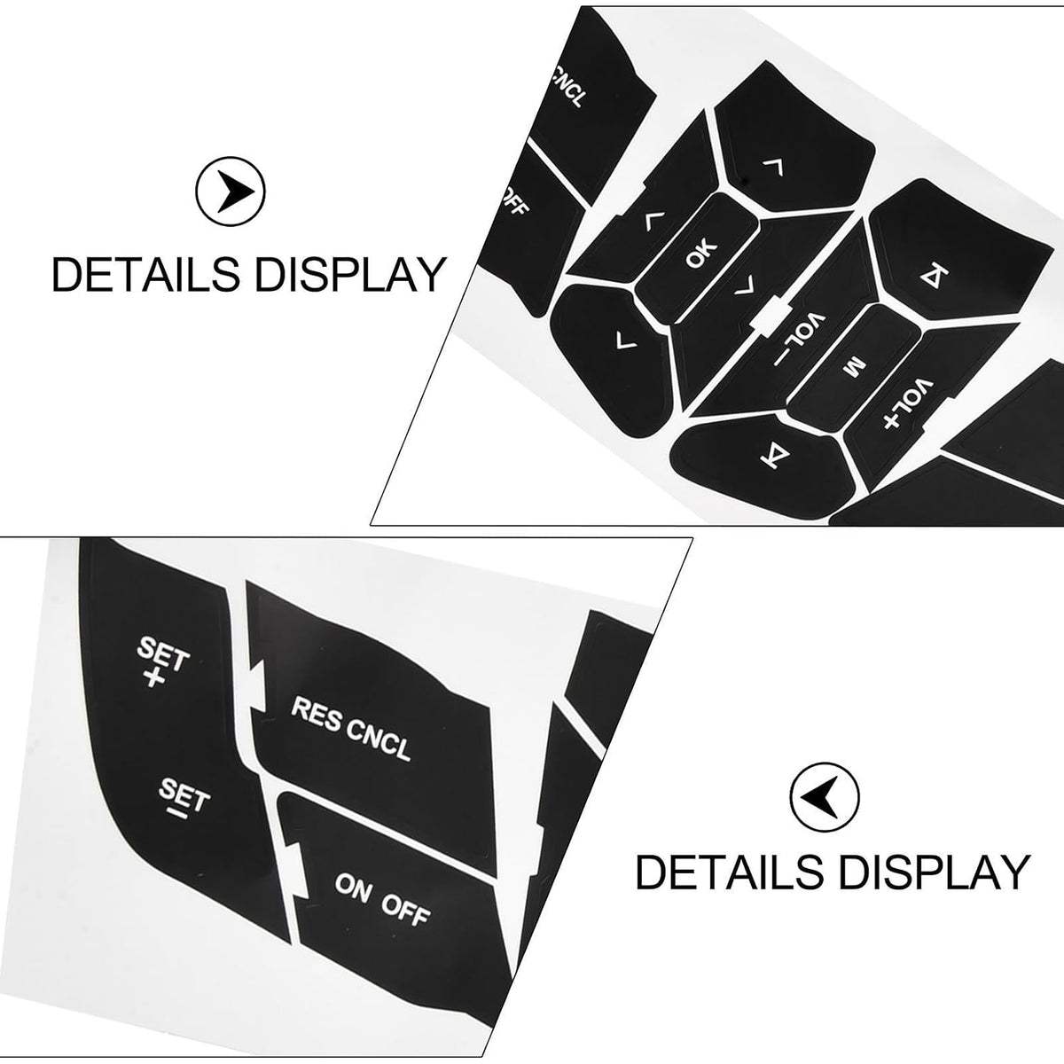 ya 23 10.7 baidi Decal Stickers for for for Ford for for Mustang Steering Buttons for Model Years 15 18