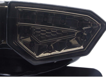 ya 4 8.14 LED Motorcycle Motorbike Rear Light Taillight Brake Turn Signal Indicators Plate