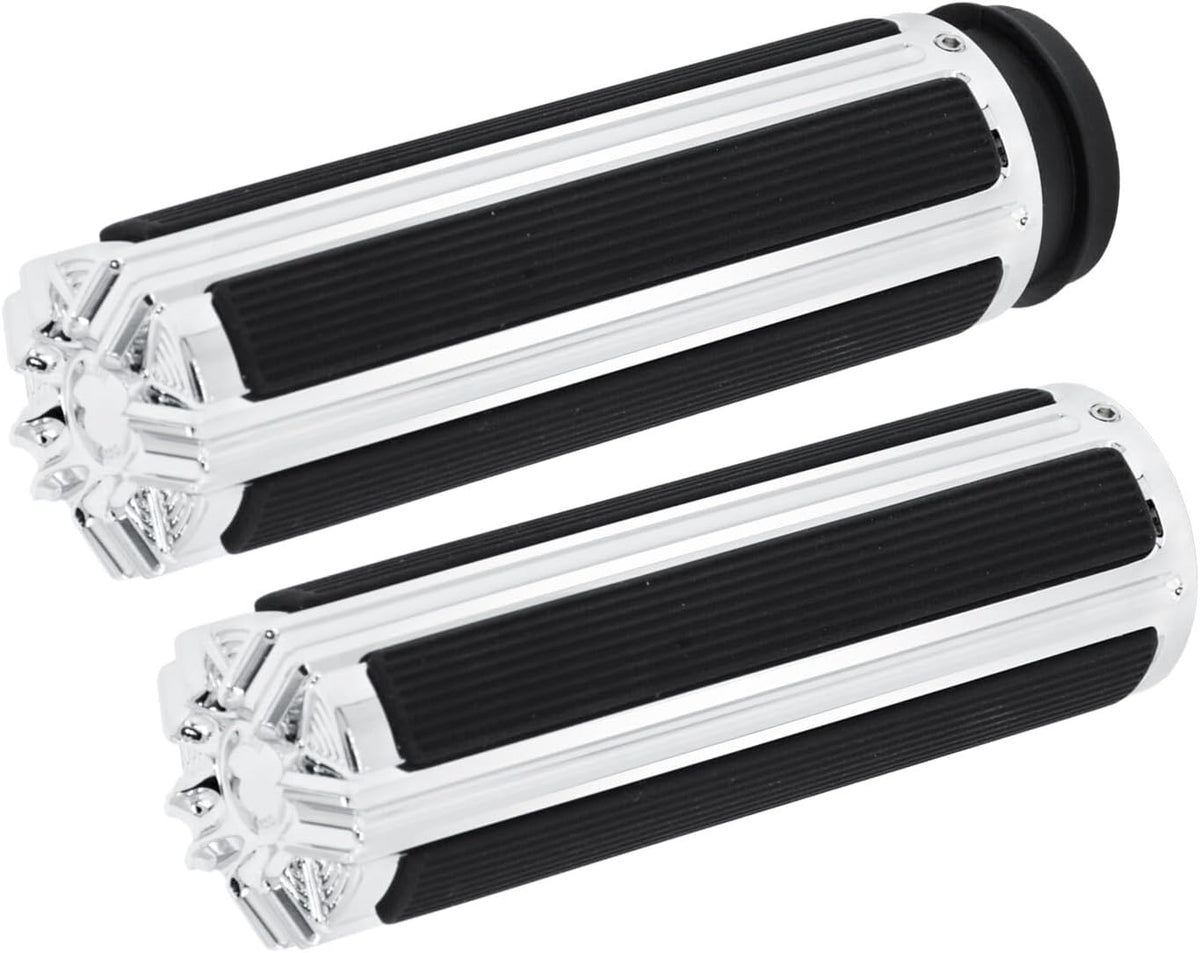 ya 11 9.14 baidi1 Chrome Electronic Throttle Hand Grips for Harley Touring Dyna Softail Trike