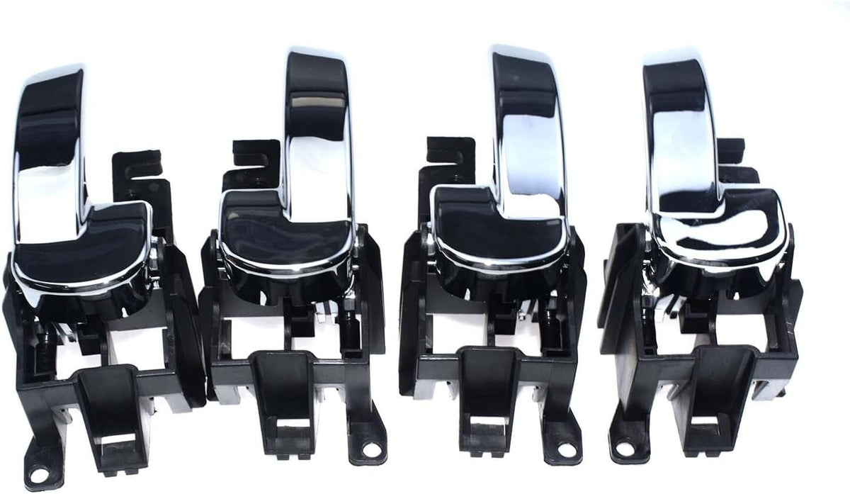 ya 4 8.14 Interior Door Handle 4 Piece Set for Nissan Pathfinder R51 Navara 2005-2009