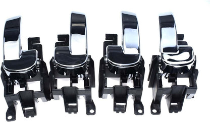 ya 4 8.14 Interior Door Handle 4 Piece Set for Nissan Pathfinder R51 Navara 2005-2009