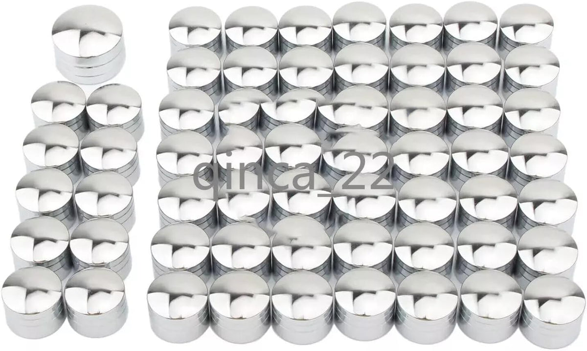 ya 4 8.14 Set Engine Bolt Cover Silver for Harley Chrome 120PCS