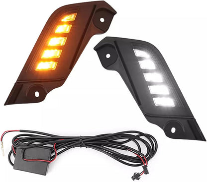 ya 13 9.15 baidi For 2011-2015 for Toyota Tacoma LED Front Side Marker Headlights Daytime Ru