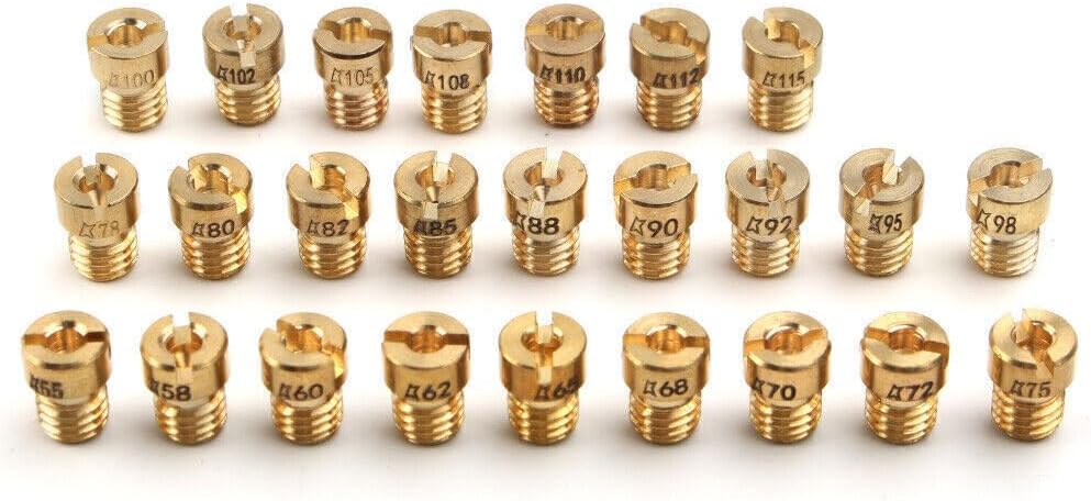ya 2 8.15 25Pcs Carburetor Main Jet Kit Fit For Dellorto PHBG SHA 5mm #55-#115 Motor cl