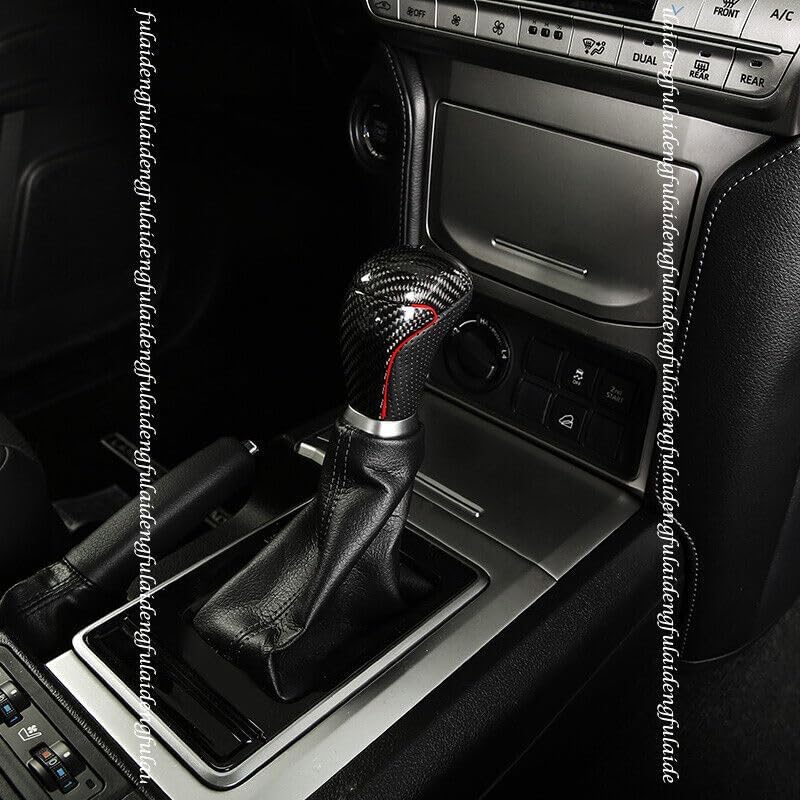 ya 11 9.14 baidifor Toyota Prado 18-21 Rear Carbon Fiber Gear Shift Knob Shifter Lever Handle 1x