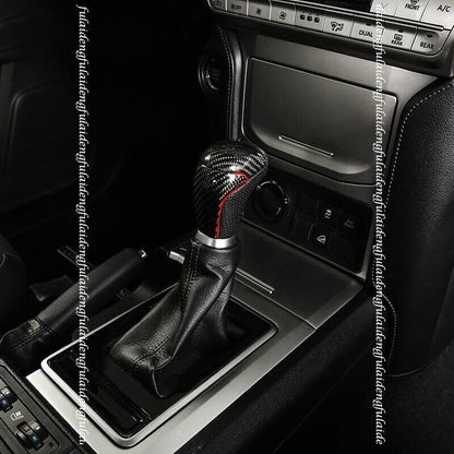 ya 11 9.14 baidifor Toyota Prado 18-21 Rear Carbon Fiber Gear Shift Knob Shifter Lever Handle 1x